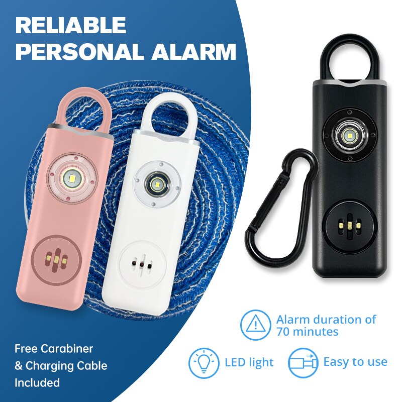 Personal Alarm Keychain - Dia sirene keselamatan pribadi asli untuk