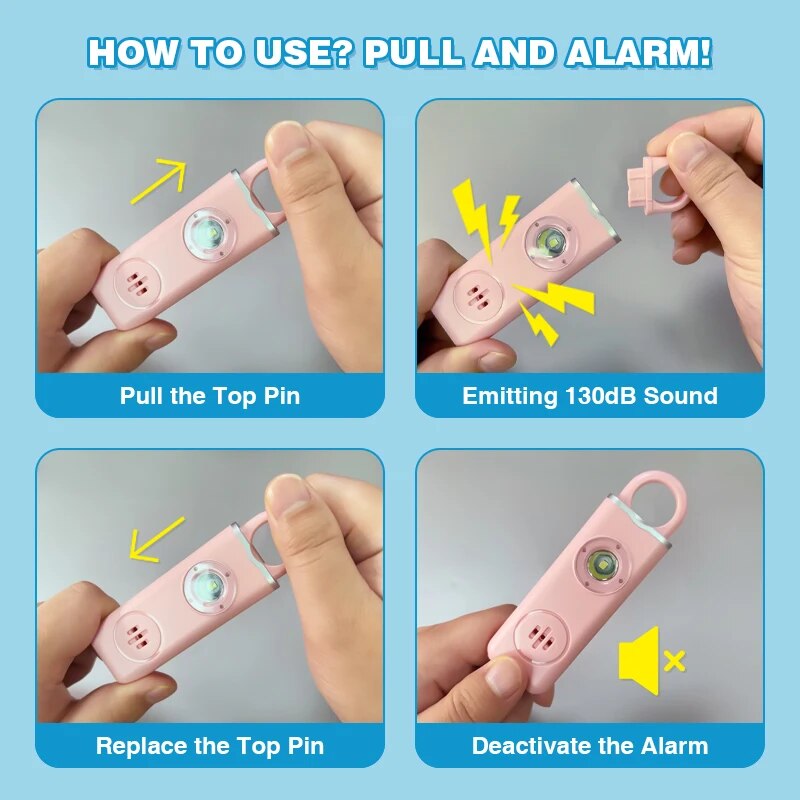Dia sirene keselamatan pribadi - Personal Alarm Keychain ulasan dan harga