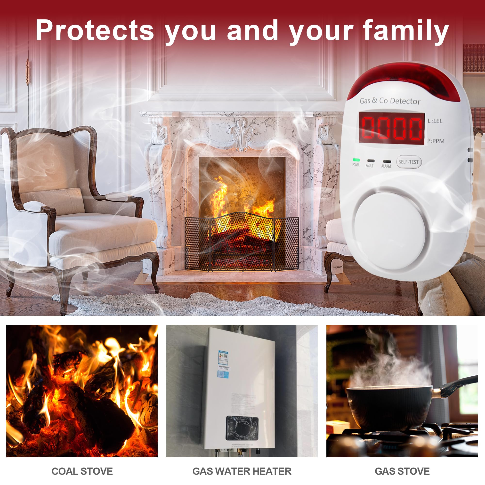 Detektor Gas dan Karbon Monoks - Co Detector Plug ulasan dan harga